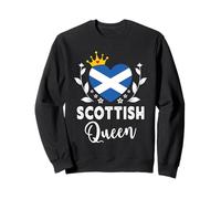 Scottish Queen Scotland Flag Proud Scottish Woman Sweatshirt