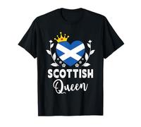 Scottish Queen Scotland Flag Proud Scottish Woman T-Shirt