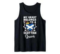 Scottish Queen Scottish Wife Girlfriend Scotland Flag Débardeur