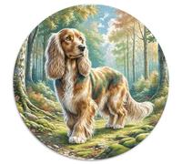 Scottish Sanglierhound 1000 Pièce Jigsaw Puzzles Jeux ÉduChatifs Créatif Puzzle Rond Jeu De Défi Unique pour Adultes Et Enfants 1000pcs (67.5x67.5cm)