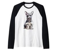 Scottish Terrier Chiot Croquis Dessin Art Amoureux des Chiens Manche Raglan