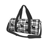 Scottish Terrier Plaid Scotty Dog Sacs de Voyage pour Gym, Sport, Grand Sac fourre-Tout de Voyage, Sacs de Week-End pour Homme et Femme