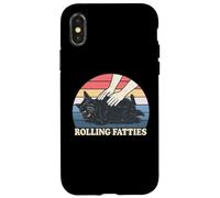 Scottish Terrier Rolling Fatties Pun Blague pour Les Amoureux des Chiens Coque pour iPhone X/XS
