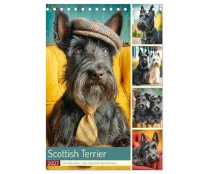 Scottish Terrier. Würdevoller und robuster Gentlemen (Tischkalender 2027 DIN A5 hoch), CALVENDO Monatskalender: Eine liebevolle Hommage an den stolzen ... Charme des Scottish Terriers