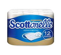 Scottonelle Lot de 12 rouleaux de papier toilette doux et matelassé