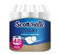 Scottonelle Papier toilette, doux et résistant, testé dermatologiquement, 48 rouleaux Maxi
