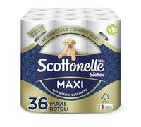 Scottonelle Papier toilette moelleux et matelassé, lot de 36 rouleaux maxi