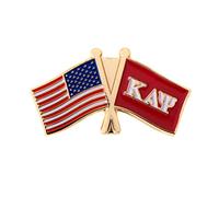 Scotty Kappa Alpha PSI Drapeau et drapeau américain Épinglette en émail Nupe