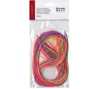 Artemio 22010003 30 Fils Scoubidous Fluo Plastique Multicolore 12 x 1,5 x 27,5 cm