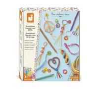 Janod - Scoubidous à Créer - 50 Fils de 90cm - Entre 11 et 14 Créations - Kit Loisir Créatif Enfant - DIY - Développement Créativité et Concentration - Dès 7 Ans - J09160