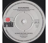 Scoundrel - GOODBYE CITY LIGHTS 7" (45) UK ARIOLA 1977 SOLID CENTRE LABEL DESIGN B/W A FACE IN THE CROWD (ARO101)