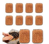 Scouring Pads with Double Sided Cleaning, Dish Scrubber Set with 10 Piece Pack Design, Kitchen Sponge Strong Scrubbing Texture, Washing Pots Pans Dishes Glass, Home Family Men Ceramic