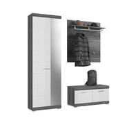 Scout ensemble d'armoires de rangement 4 portes gris.