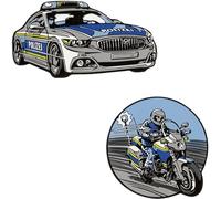 Scout Funny Snaps Move Lot de 2 boutons pression Bleu Police
