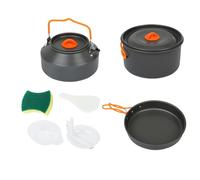 Scout Gavetta Set de Pots de Camping 800 g | Set Cooking Campeggios Compact en d'aluminium avec Planche et Bols pour Trekking Pique-Nique