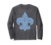 Scout Law Fleur De Lis Typography Scouting Manche Longue