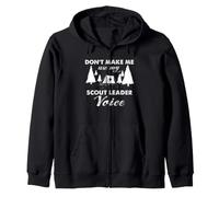 Scout Leader Voix Humour Camping Troop Leader Citation Sweat à Capuche