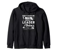 Scout Leader Voix Humour Camping Troop Leader Citation Sweat à Capuche