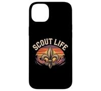 Scout Life Montagne Coucher de Soleil pour Scouts Coque pour iPhone 14 Plus