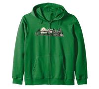 Scout Life Vintage Train & Nature Locomotive Graphic Sweat à Capuche