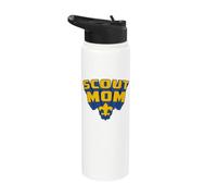 Scout Mom! Cub Scouts Scouting America Comic Book Style Art Stainless Steel Insulated Water Bottle