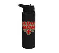 Scout Mom! Scouts BSA Scouting America Comic Book Style Art Stainless Steel Insulated Water Bottle