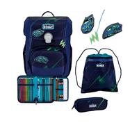 Scout Neo Exklusiv Superflash Set de cartables 4 pièces bleu