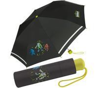 Scout Parapluie de poche pour enfant avec bandes réfléchissantes extra léger, Dark Beast, 90 cm, imprimé