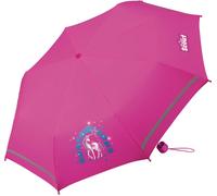 Scout Parapluie De Poche Pour Enfant Avec Bandes Réfléchissantes Lilac Unicorn, Rose Bonbon, S, Ludique