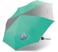 Scout Parapluie De Poche Pour Enfant Avec Bandes Réfléchissantes T-Rex Dinosaurie, Gris, S, Playful