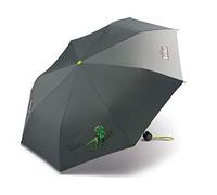 Scout Parapluie de poche pour enfant avec bandes réfléchissantes T-Rex Dinosaurie, gris, s, Playful