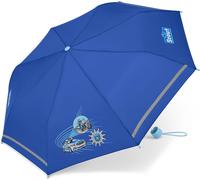 Scout Parapluie De Poche Pour Enfant Avec Bandes Réfléchissantes T-Rex Dinosaurie, Gris, S, Playful