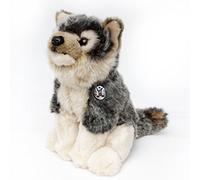 Scout Peluche en forme de loup assis Hauteur 20 cm