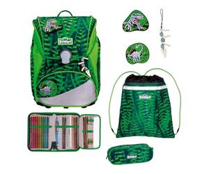 SCOUT sac d'école Alpha Set 4 pièces Danger Dino vert