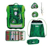 SCOUT sac d'école Basic Neo Set 4 pièces Danger Dino vert