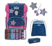 Scout Sac d'école bleu foncé lilas pour fille - Basic Neo Set 4 pièces Pretty Star 253104