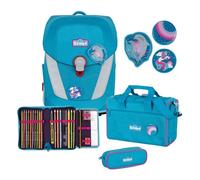 Scout Sac d'école bleu pour fille - Sunny II Set 4 pièces Dolphins 114309