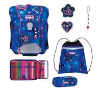 SCOUT sac d'école Micro Set LED 4 pièces Sparkling Dream bleu