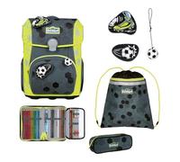 SCOUT sac d'école Superflash Extreme Neo Set 4 pièces Soccer Star gris