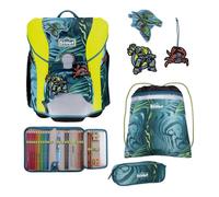 Scout Sac d'école vert vert clair pour fille et garçon - Basic Micro Set 4 pièces Action 328534