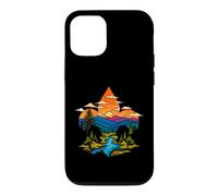 Scouting Artistic Fleur De Lis Mountains Outdoor Art Coque pour iPhone 12/12 Pro