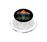 Scouting Artistic Fleur De Lis Mountains Outdoor Art PopSockets PopGrip pour MagSafe