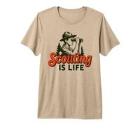 Scouting is Life Vintage Scouts BSA Binoculars Illustration T-Shirt Haut de Gamme
