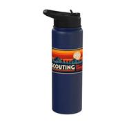 Scouting Vintage Sunset Outdoor Hiking Badge Since 1910 Stainless Steel Insulated Water Bottle