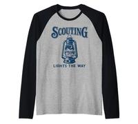 Scoutisme Lights The Way Lanterne d'extérieur Vintage Manche Raglan