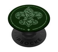 Scouts BSA Outdoor Code Artistic Leaf Design PopSockets PopGrip Adhésif