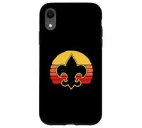 Scouts Fleur-De-Lis Retro 80's Throwback Scouting America Coque pour iPhone XR