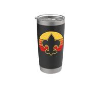 Scouts Fleur-De-Lis Retro 80's Throwback Scouting America Gobelet isotherme en acier inoxydable double paroi