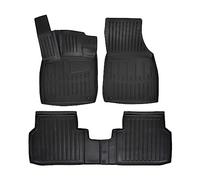 SCOUTT | 3D Tapis De Sol en Caoutchouc Premium Compatible avec ID.4 X Depuis 2020 4pcs, Bord Haut, Noir, Antidérapant, Toutes Saisons