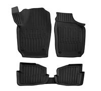 SCOUTT | 3D Tapis De Sol en Caoutchouc Premium Compatible avec Polo IV 2001-2009 5 pcs, Syst?me de Fixation, Bord Haut, Noir, Antidérapant, Facile ? Nettoyer, Toutes Saisons